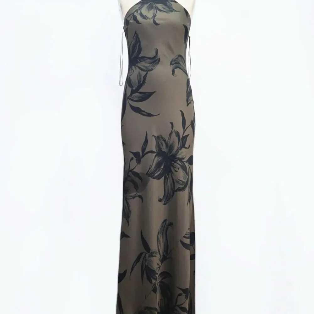 NWOT REFORMATION Zinna Satin Dress in isadora Evening Gown, size US2 & 4 - Picture 7 of 15